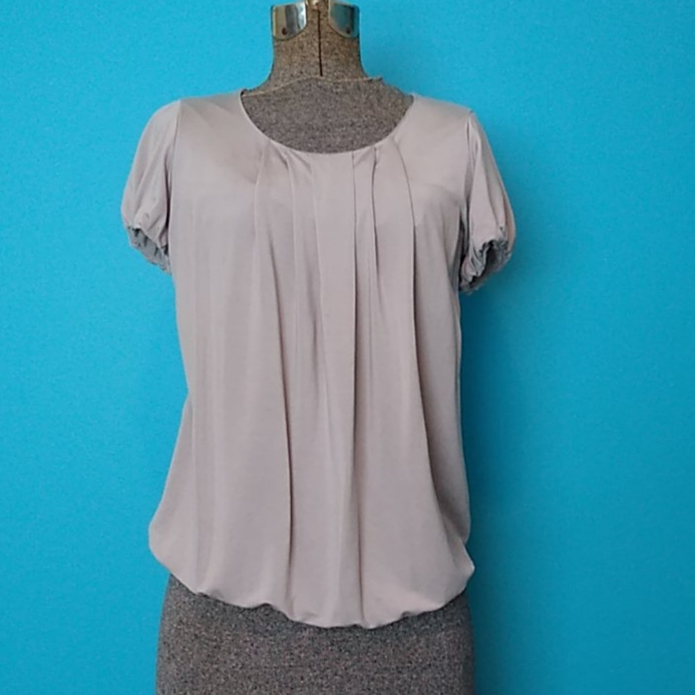 White House Black Market silk blend blouse
